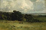 Edward Mitchell Bannister Canvas Paintings - Pleasant Pastures